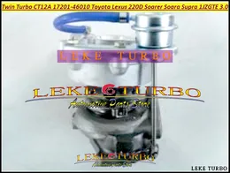 Twin Turbo CT12A 17201-46010 Turboladdare för Toyota Chaser Cresta Soarer Supra Verossa Mark Lexus 220d 90- 1JZGTE 1JZ-GTE 2.5L