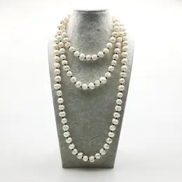 ST0345 Trendy Women Yoga Necklace 60 inch Knotted Natural Irregular Pearl Necklace Fashion Necklace Best Birthday Gift For Girl
