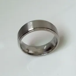 High polished men 8mm thick 316L stainless steel rings for men women high quality USA size 6-14