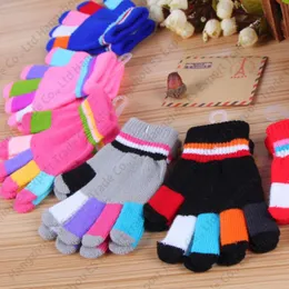 Pack De 3 Pares Guantes Invierno Para Niños – Térmicos, Dedo Completo, Diseño Gato, Tallas 3-8 Años