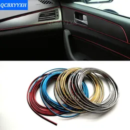 5M/Lot Car styling interior Decoration thread sticker Insert type Air Outlet Dashboard Decoration Strip Accessories