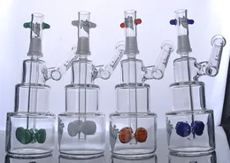 Color Gear Hitman Water Glass Bongs Cake Palanie Rurki Dab Rury wodne z oponem Perc 14 mm staw męski 8 cali