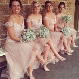 V-Ausschnitt Brautjungfernkleider 2017 Jahre Farben mit Tüll bodenlanges Kleid der Trauzeugin Schulterfrei Fabrik günstiges Brautjungfernkleid