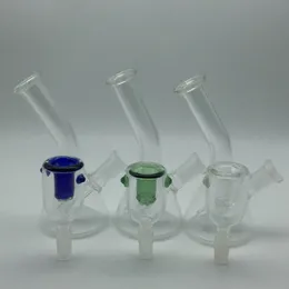 DHL free shipping!!4" inch Mini Beaker Bongs With free colorful glass bowl & Keck Clips Oil Rigs Glass Bongs glass handle pipe