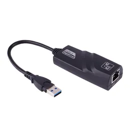Freeshipping USB 3.0 Gigabit Ethernet Adaptörü USB rj45 Lan Ağ Kartı için Windows XP Mac OS dizüstü PC Tablet 10/100/1000 Mbps