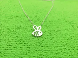 5PCS Tiny Honey Bee Necklace Bumble Queen Bee Necklaces Cute Insect Honeybee Necklaces Bumblebee Beehive Necklaces