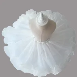 Högkvalitativa Korta barn Petticoat Ball Gown Slip för Flower Girls Vit Barntillbehör Gratis frakt