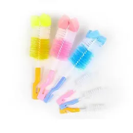 Offerta speciale sacchetti formato spugna spazzola per biberon spazzola in nylon per la pulizia degli articoli