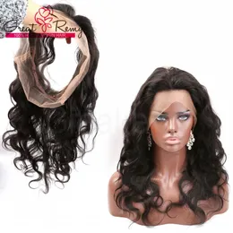 360 Lace Frontal Closure 22x4x2 inch Brazilian Virgin Hair Pre Plucked Unprocessed Human Hair Body Wave Straight Deep Curl Full Lace Band Frontal with Baby Hair SALE