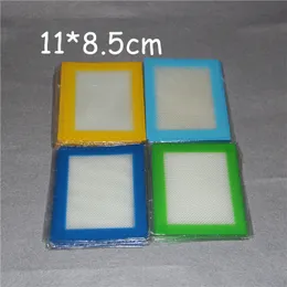 Silicone wax pads mats small 11x8.5cm or 14x11.5cm square mat dabber sheets jars dab tool for silicon dab oil rigs DHL