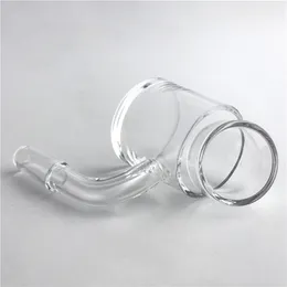 XXL Big Quartz Insert Thermal Banger Phat-gryta med 30 mm 4 mm tjock botten platt topp 10 mm 14 mm 18 mm kupollös kvartsspik för rökning