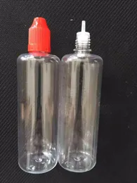 ペットパッケージボトル卸売100mlの透明なプラスチック製のドロッパーボトル付きのチャイルドプルーフキャップ