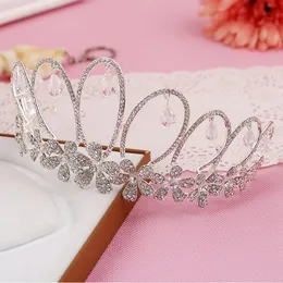 Gratis frakt Rhinestone Crystal Wedding Party Prom Homecoming Crowns Band Princess Bridal Tiaras Hair Tillbehör Mode LD521