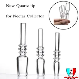 Quartz Tip For NC 10/14/19mm Male Polished Joint dab straw Quartz Banger Nail mouth piece real quartz