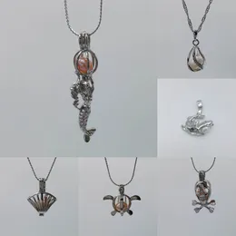 Gorąca Sprzedaż Miłość Pearl Klatka Wisiorki Moda Klejnot Koraliki Otwieranie Klatki Medalicznej Charms Fit Dla Kobiet Naszyjnik DIY Biżuteria Tanie Hurtownie