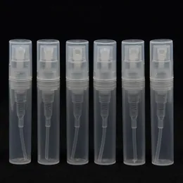 Wholesale（100pcs /ロット）3mlプラスチック詰め替え可能なボトル鈍いポーランドの半透明サンプルスプレー香水瓶