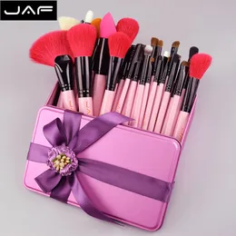 Wholesale-JAF 32 Makeup Brush Set Natural Hair Makeup Brushes 32 pcs with Gift Birthday Gifts Make up brushes