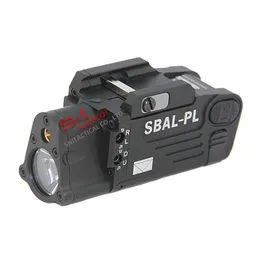 SBAL-PL Tático CNC Fazendo Luz LED Com Pistola Laser Vermelha / Lanterna Rifle Preto / Escuro E