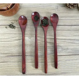 Long Handle Mini Wooden Coffee Tea Mixing Spoons Honey Baby Spoon Fashion Dinnerware 20*3cm