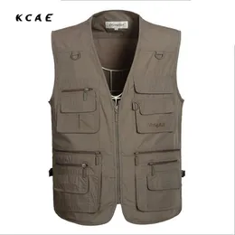 Wholesale- Factory wholesale Summer Men Multifunctional Fly Vest Sleeveless Jackets Coats Clothes Photography Vest