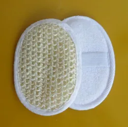 Handdukskalad svamp badhandskelborstar naturlig sisal kroppsmassage för duschbastu hammam spa skrubber 100st203g
