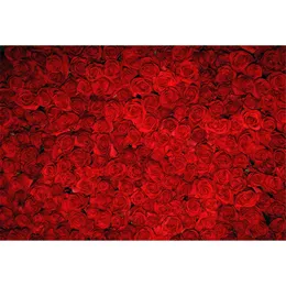 Sfondo con rose rosse stampate in digitale per la fotografia, fiori di San Valentino, parete, matrimonio, festa di compleanno, cabina fotografica