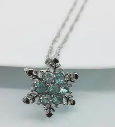 горячий новый темперамент природный драгоценный камень ожерелье позолоченный серебряный Циркон снег ожерелье Рождественский подарок кулон мода классический изысканный