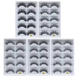 Nyaste 3d mink ögonfransar naturliga tjocka falska ögonfransar mink fransar ögon smink gör upp ögonfransförlängning Fake eyelashes maquiagem