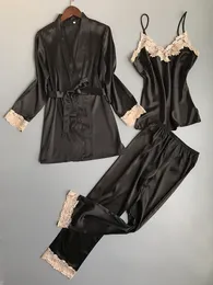 Vêtements De Nuit Sexy Dentelle Sexy Femmes Pyjamas Soie ...