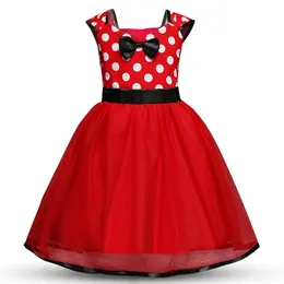 Baby Dot dress girls TUTU Bow Princess dresses 2018 new fashion Kids Clothing Boutique girls lace Ball Gown 5 colors C3612