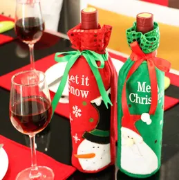 Christmas decorations, wine bottles, Christmas decorations, red wine, gift bags