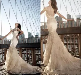 Abito Da Sposa Sirena Senza Schienale Con Applique In Pizzo E Sweep Treno Tulle Avorio 2024 Da 153 97 DHgate