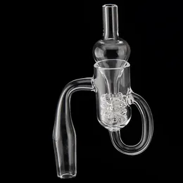 DHL Set Quartz Diamond Loop Banger Nail Oil Knot Recycler Carb Cap Dabber Insert Bowl 10mm 14mm 19mm Maschio Femmina per Tubi dell'acqua