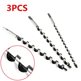 Freeshipping Gorąca Sprzedaż 3 sztuk / partia 10/16 / 20mm Hex Shank Extra Długi Twist Auger Wiertło Tnące Drewniane Meble 3 Rozmiar