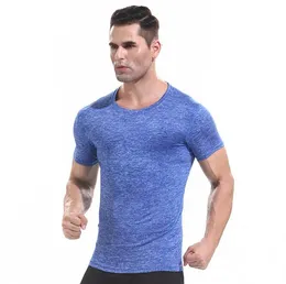 2018 hot Mens Gyms Clothing Fitness Compression Base Layers Under Tops T-shirt Running Crop Tops Skins Gear Wear Sports Fitness