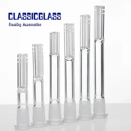 DHL 유리 Downstem 6 Armed 커넥터 14mm 여성 18mm 남성 Frosted 조인트 드롭 다운 14F 18M