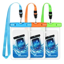Vattentät mobiltelefonfodral, universell telefonpåse Undervattensfodral för iPhone X/8/8p/7/7p, Samsung Galaxy S9/S9P/S8/S8P/Note 8