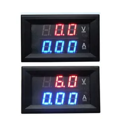 Freeshipping Dual Display DC 100V / 20A Ammeter Voltmeter Digital LED AMP Volt Tester Meter för 12V 24V bilbatteri