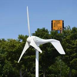 New 400w 12v 24v 5 or 3 blades wind turbine generator for streetlights use home use with MPPT controller