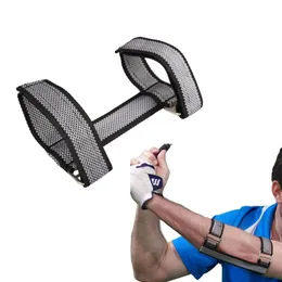 Auxílios de treinamento de golfe Swing Hand Straight Practice Cotovelo Brace Posture Corrector Support Arc Trainers Acessórios de golfe