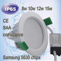 Водонепроницаемый светильник IP65 Светильник COB 9W 15W 24W Светодиодный прожектор Светодиодный потолочный светильник Для ванной комнаты