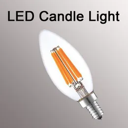 Dimmable LED żarówki Filament E12 E14 E27 B22 Candle żarówka 2W 4W 6W 8W Globe żarówki G45 A60 ST64 G95 Lampa LED