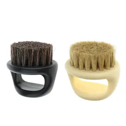 Men's Mustache Beard Brush Barber Salon Hair Sweep Brush Shaving Facial Hair Neck Face Duster Brush for Hairdressing