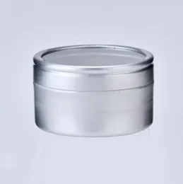 10g de amostra de amostra de cosm￩tica vazia Recipiente de garrafa de creme de alum￭nio com parafuso de janela tampa de batom pequeno pode os frascos de b￡lsamo labial lin3240
