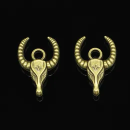 20pcs Zinc Alloy Charms Antique Bronze Plated bull ox head Charms for Jewelry Making DIY Handmade Pendants 29*20mm