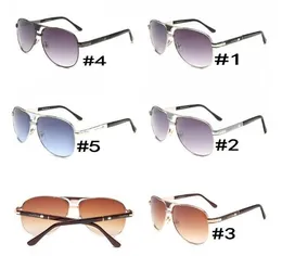 Sommer neuesten Damen Metall Sonnenbrille Mann Fashion Outdoor Wind fahren beac Sonnenbrille Frau 5colors Brillen schwarze Sonnegläser freies Verschiffen