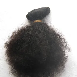 Mongolski Kinky Curly Clip in Hair Extensions 100g 9 SZTUK Afro Kinky Clip in Extensions 10 "-24" Klips w ludzkich rozszerzeniach włosów