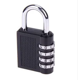 Nuovo 4 Digit Digit Password Blocco Combinazione Valigia Bagagli Metallo Codice Password Blocco Lucchetto In lega di zinco Lucchetto con codice Lucchetto con chiave