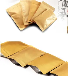 12.19Yu Small 10x15cm 100 Kraft paper aluminium foil ZipLock bag Reusable aluminizing mylar foil kraft pouch zipper Grip Seal