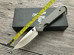 GRATIS FRAKT 8,5'' Chris Reeve Ny CNC D2 Blade Sebenza 21 Style Full TC4 TITANIUM Handtag Fällkniv DF23